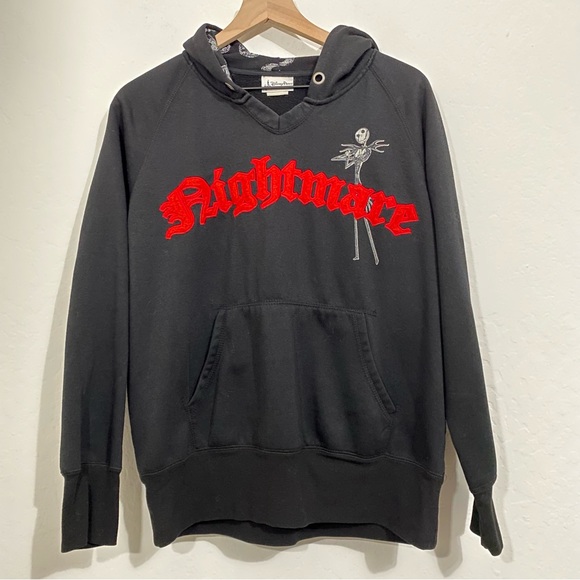 Disney Other - Disney Parks Men’s M Nighmare Before Christmas Jack Embroidered Hoodie Sweater